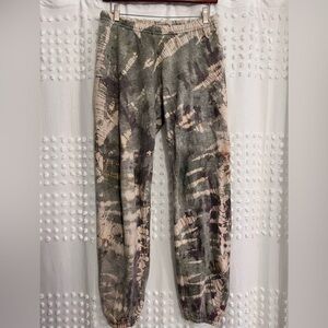 Hard Tail Forever green Tie Dye Sweatpants Joggers Size XS